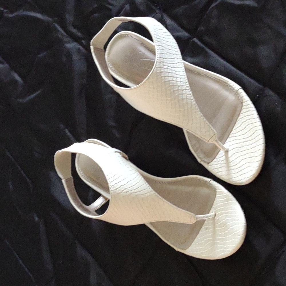 Ladies simply comfort cork wedge sandals